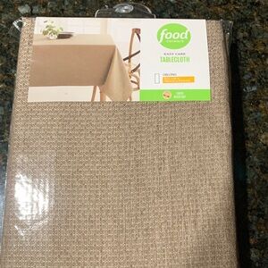 Food Network Easy Care clay colored Tablecloth. Size 60x84, oblong.
